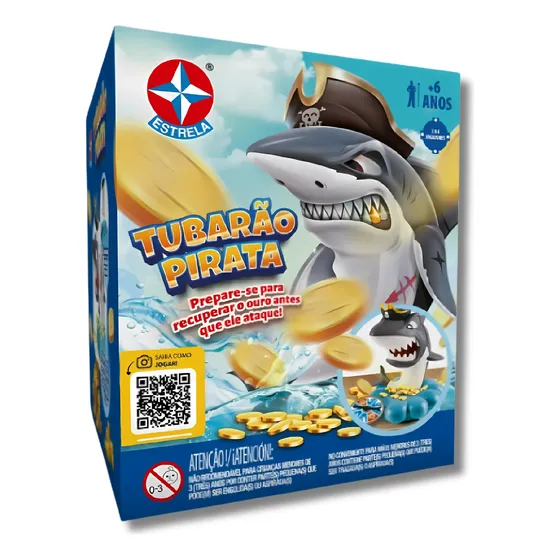 Jogo Pegue As Moedas Do Tubarão Pirata Da Estrela