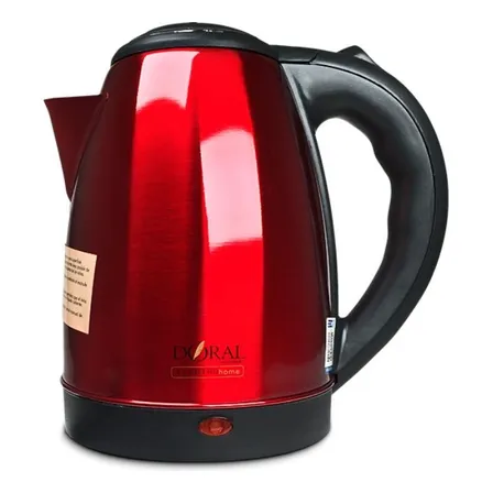 Hervidor Munster Acero Inoxidable 1.8 Lts Doral Color Rojo