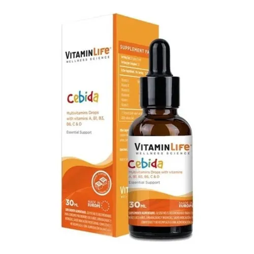 Cebida Vitaminas Niños A/b1/b3/b6/c/d 30ml Multivitamínicos Sabor Caramelo