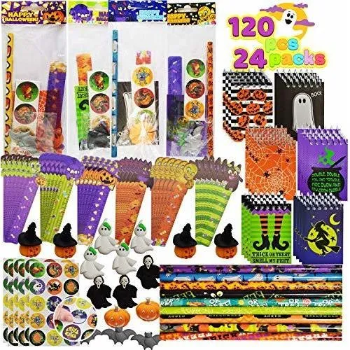 Juego De Papelería Surtida De 120 Piezas De Halloween,...
