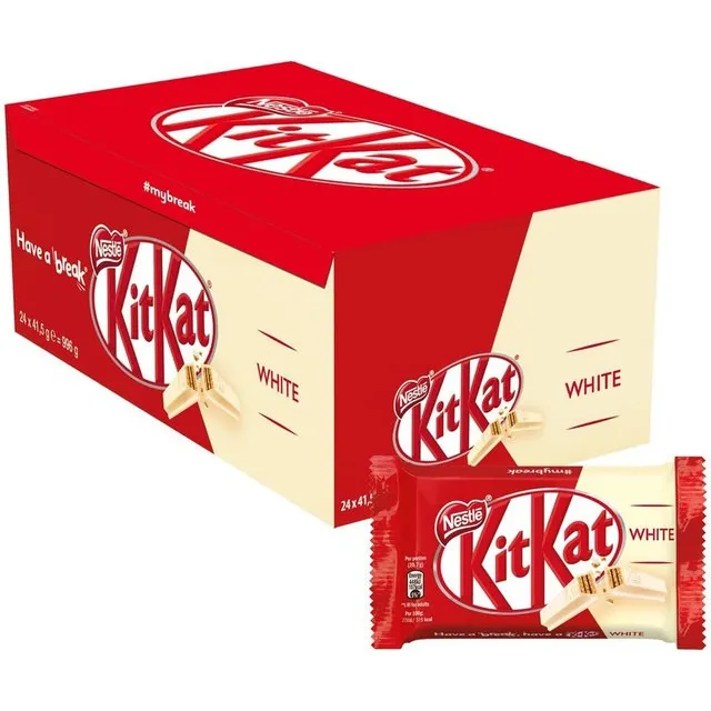 Chocolate Kitkat Blanco Nestle 24 X41,5g