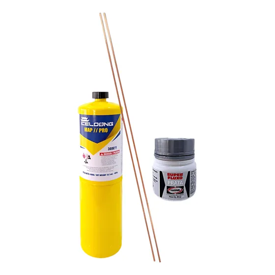 Lata De Gas Map  400g+ Varilla+ Fundente Refrigeracion