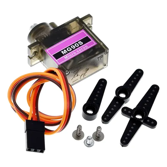 Servomotor Mg90s Mg90 90o Piñoneria Metalica Arduino Robotic