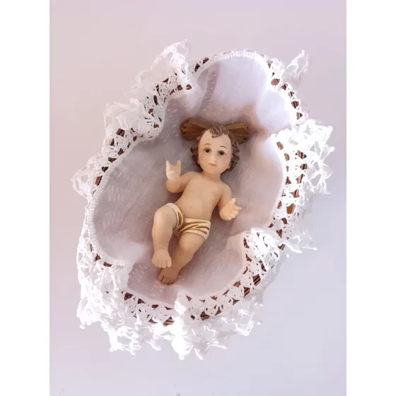 Niño Jesus Marca Barocco Nacimiento Pesebre 17 Cms De Largo