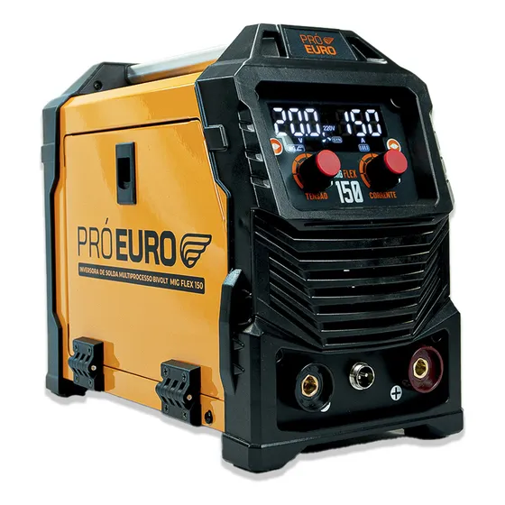 Máquina Solda Mig 150 Flex Tig Lift Mma Sem Gás 127/220V Cor Laranja/Preto Frequência 50 Hz/60 Hz