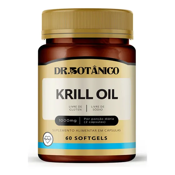 Oleo De Krill 1000mg 60 Capsulas Dr Botanico