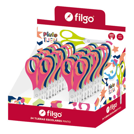 Tijera Escolar Filgo Punta Curva Para Escuela Liceo Niño Tijera Escolar Filgo Punta Curva Para Escuela Liceo Niño