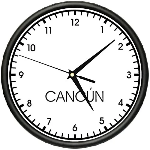 Signmission Cancun Wall Zona Hora Mundial Reloj Oficina