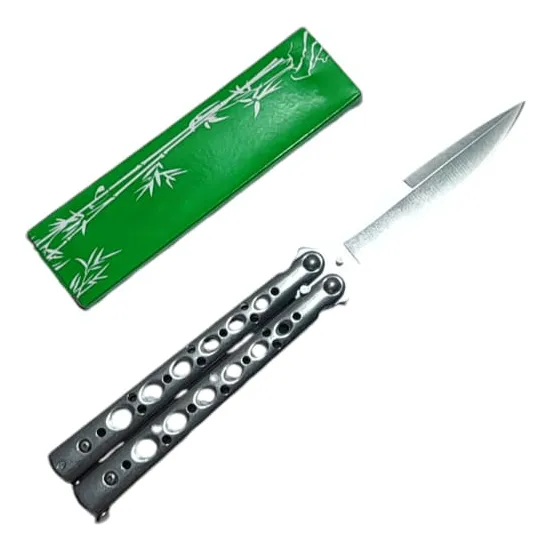 Navaja Mariposa  Plateada Táctico Militar Camping
