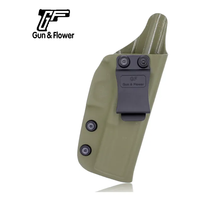 Canana Holster Funda Interna Glock 17 Kydex Colores Color Verde Orientación de la mano Diestro