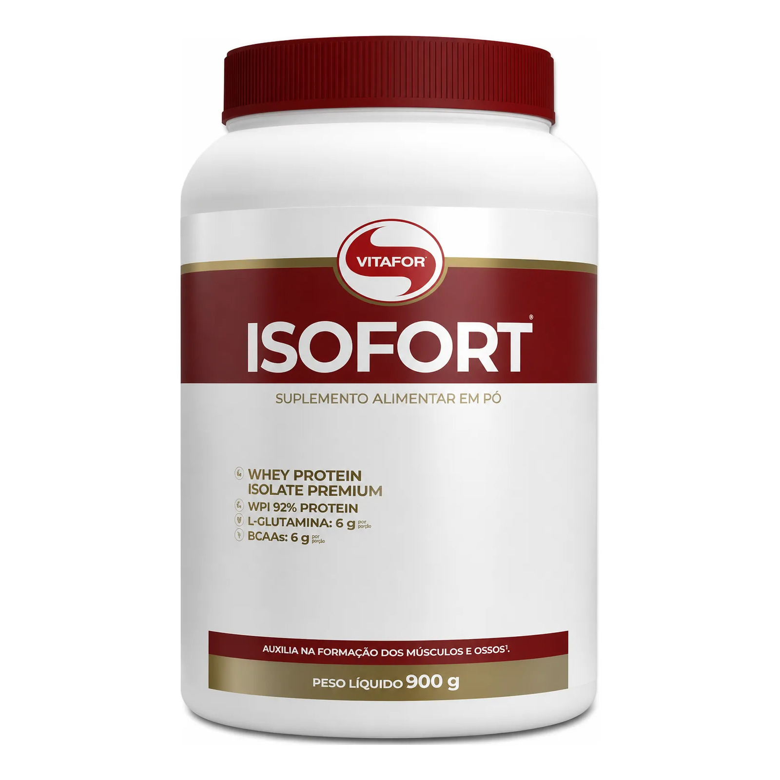 Isofort Whey Protein Vitafor (proteína Isolada) - Pote 900g