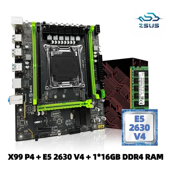 Combo Tarjeta Madre + Procesador Intel E5 2670 + 16gb Ddr4