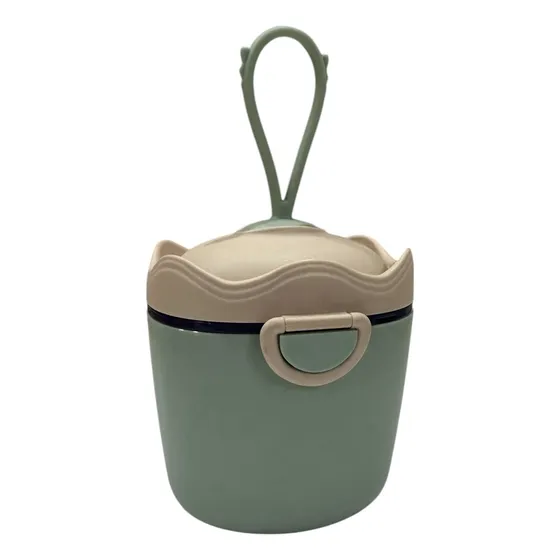 Contenedor Dispenser De Leche Polvo Cuchara Grande Verde