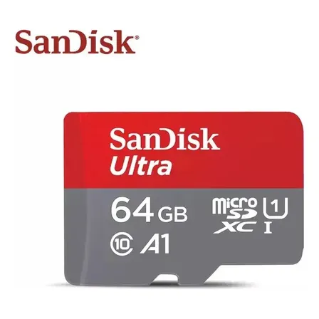 Cartão de Memória Sandisk Ultra 64GB Micro SD Classe 10 P/ Celular, Câmera, Notebook, Drone
