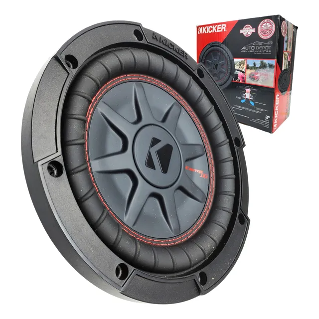 Subwoofer Plano 300w Rms 8 PuLG 600w Max Kicker Cwrt8 2 Ohms