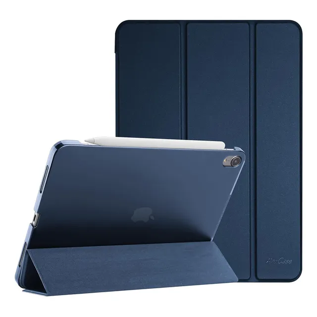ProCase Funda para iPad Air 11" M3 2025/2024 M2 / 5.ª 4.ª Generación 10.9" 2022 2020, Carcasa Delgada Posterior Traslúcido Smart Folio para iPad Air 11 y 10.9 Pulgadas