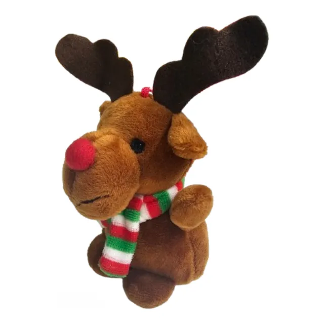 Peluche Reno De Navidad Chico Decoracion  Arbol De Navidad