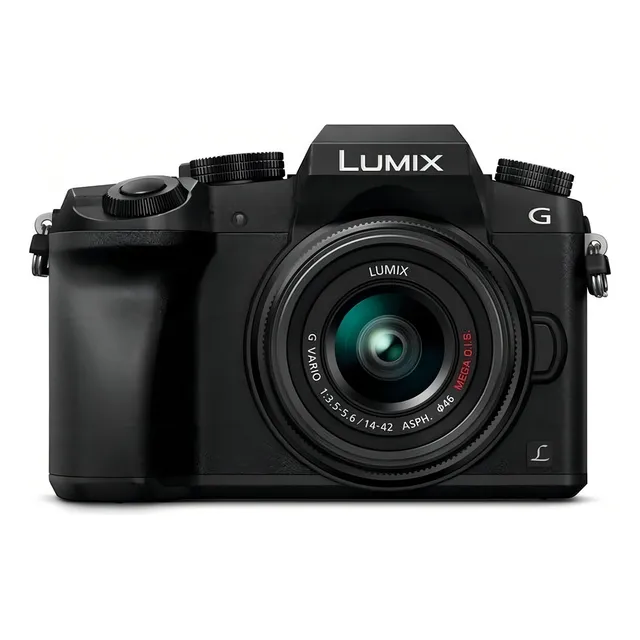 Panasonic Lumix Kit G7K + 14-42mm II ASPH DMC-G7K sin espejo color negro