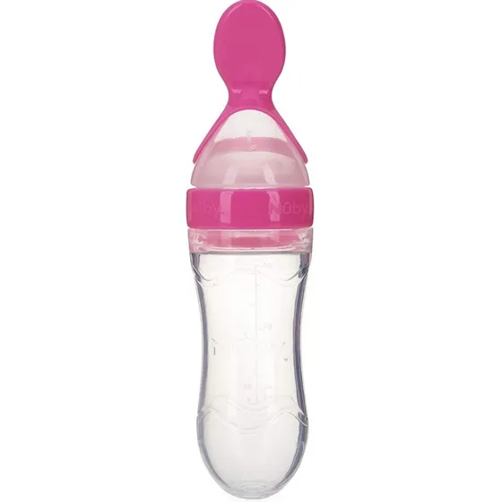 Alimentador De Silicona Con Cuchara Nuby Garden Fresh 