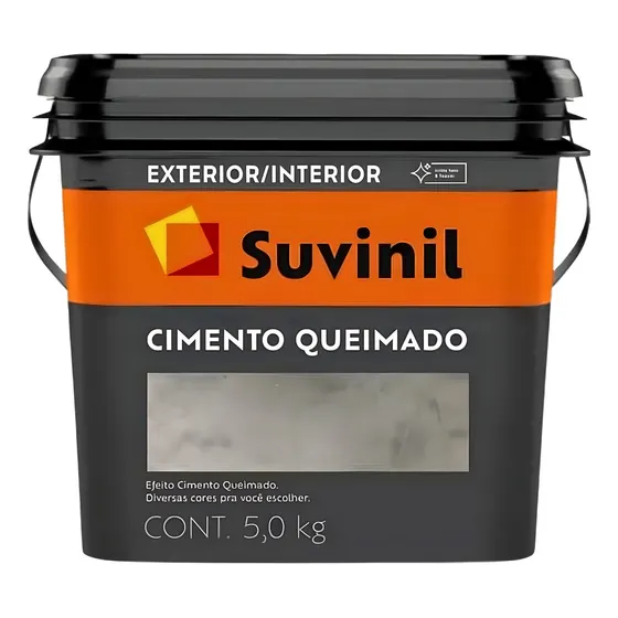 Cimento Queimado Para Paredes Dia De Chuva 5 Kg Suvinil