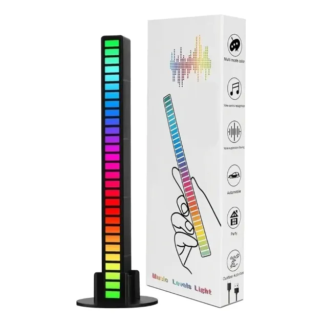 Barra Escritorio Luz Led Color Al Ritmo Del Sonido De Musica