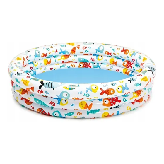 Alberca inflable redonda Intex Fishbowl 59431 de 180cm x 100cm x50cm 248L multicolor
