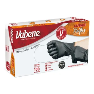 Luvas DescartĂĄveis Vabene Viniflex Cor Preto Tamanho M De ElastĂŽmero TermoplĂĄstico X 100 Unidades Luvas DescartĂĄveis Vabene Viniflex Cor Preto Tamanho M De ElastĂŽmero TermoplĂĄstico X 100 Unidades