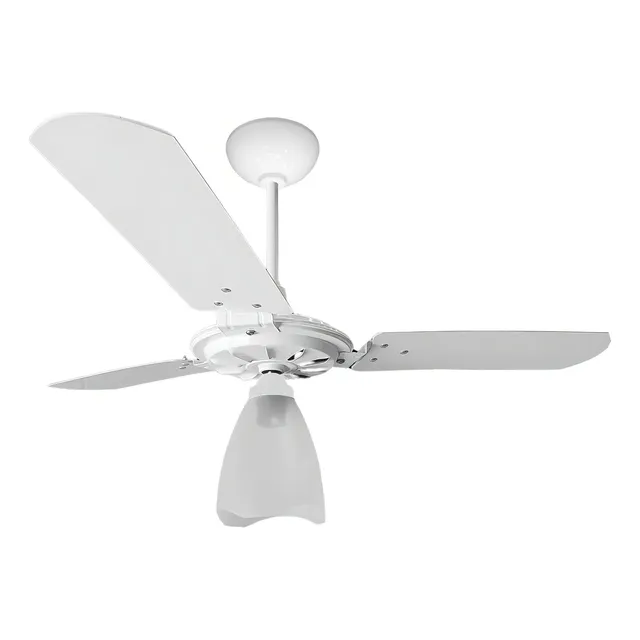 Ventilador de teto Ventex Yris com 3 pás de Mdf branco estrutura branco, 1.015m de diâmetro 127V