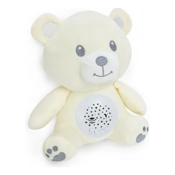 Oso De Peluche Con Proyector Musical Dormidera Bebe
