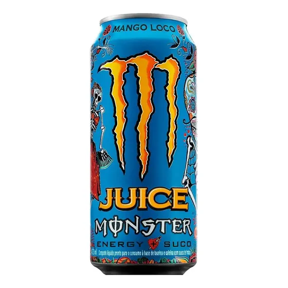 Energético Monster Juice Mango Loco Lata 473ml 6 Unidades
