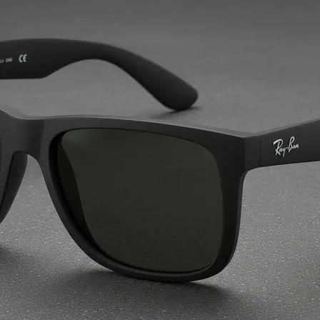 Óculos De Sol Justin Rb4165 Preto Para Dirigir Uv400 Justin Preto