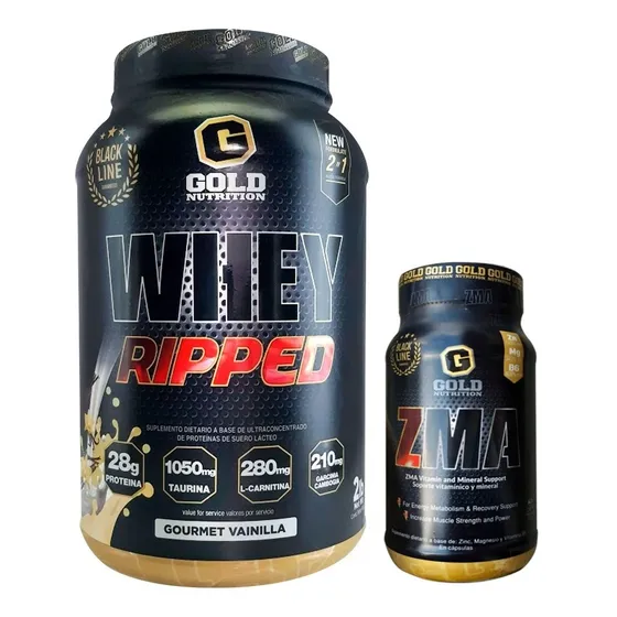 Whey Ripped + Zma. Combo Gold Nutrition Outlet