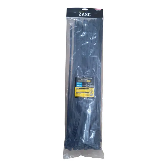 Tirrap 20pLG, Negro 500 X 7.6mm, 100pzas, Zasc.