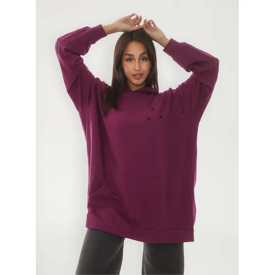 Super Maxi Buzo Mujer Estampa Espalda Stars .