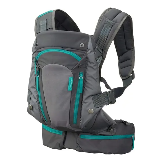 Mochila Portabebés Infantino Carry On Gris/negro 4 Pos. Gris