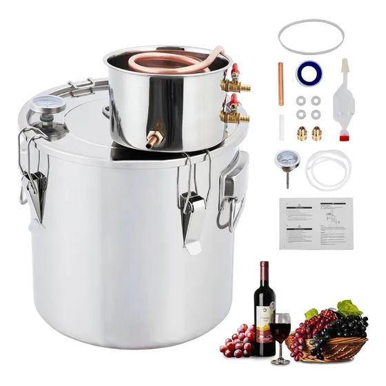 Alambique De Alcohol 3 Galones 12l Kit De Licores De Destila