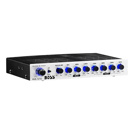 Ava1210 7 Bandas Coche Pre Amplificador Ecualizador Con...