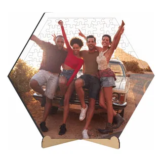 Rompecabezas Personalizado Madera Con Foto Tipo Hexágono Rompecabezas Personalizado Madera Con Foto Tipo Hexágono