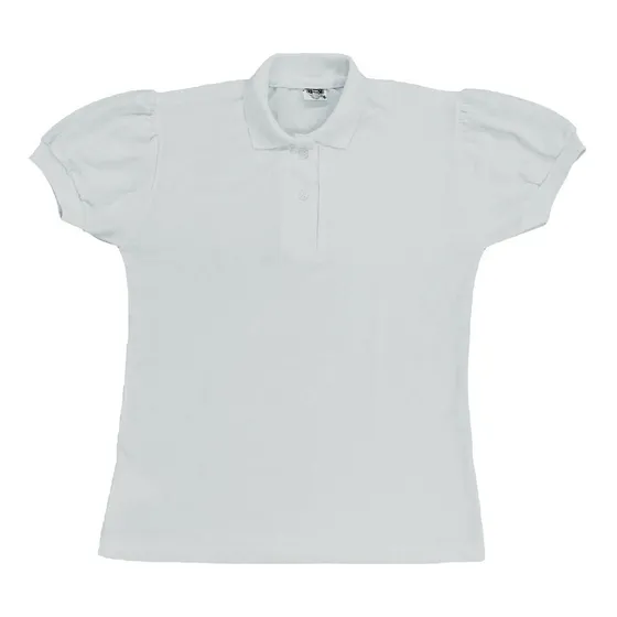 Chemise Escolar Blanca Corte Princesa Qantik Talla 10 A 16