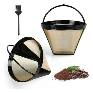 Filtro Cafetera Cafe Reutilizable Conico 6 A 12 Tazas Filtro Cafetera Cafe Reutilizable Conico 6 A 12 Tazas
