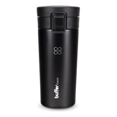 Termo Para Cafe Mug Buffer Vaso Térmico 380ml Hermético Negro