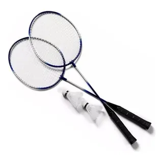 Kit 2 Raquetes Badminton Petecas E Bolsa Kit 2 Raquetes Badminton Petecas E Bolsa