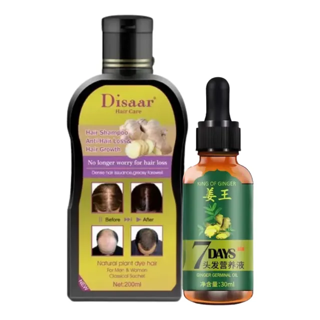 Pack Shampoo Y Aceite Jengibre Anti Caida Alopecia Calvicie