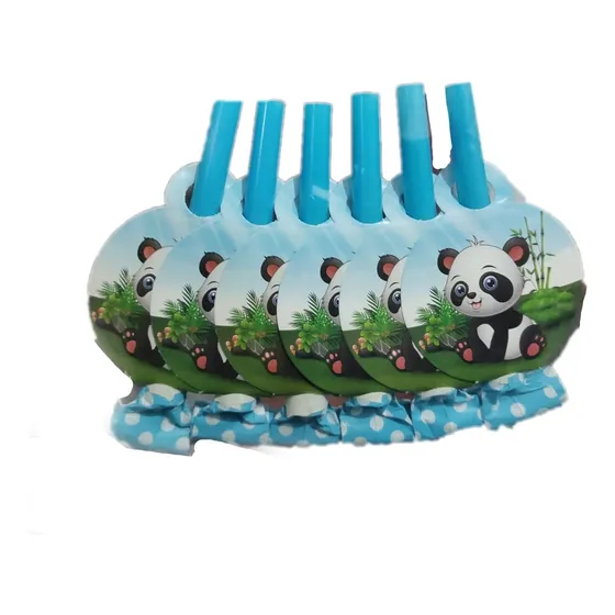  Silbatos Oso Panda Cotillon Sorpresa Cumpleaños Globifiesta