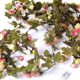 Cadena De Luces Led Con Forma De Flor De Rosa, Funciona Con Cadena De Luces Led Con Forma De Flor De Rosa, Funciona Con