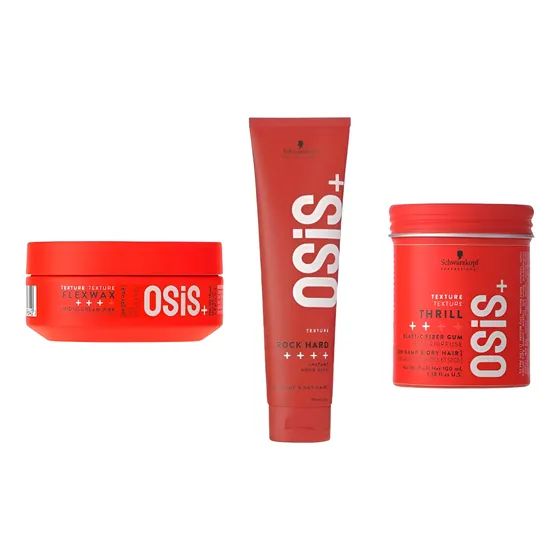 Kit Schwarzkopf Osis+ Rock Hard, Flexwax Y Goma Thrill