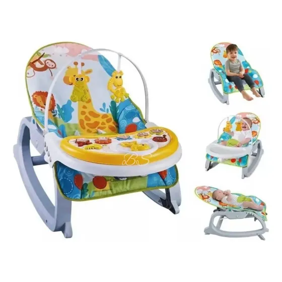 Silla Mecedora Vibradora Musical Antirreflujo Para Bebe 