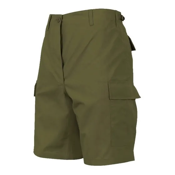 Bermuda Cargo Short Combate, Verde Oliva, 6 Bolsillos