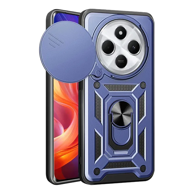 Funda Con Anillo Soporte Antigolpe Para Xiaomi Redmi 14c 4g