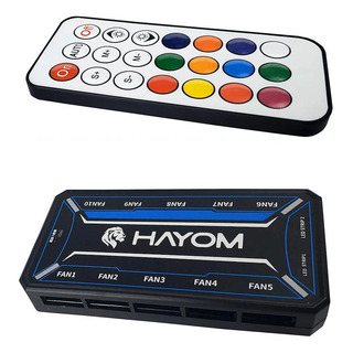 Controladora Gamer Hayom 1306/1308 Até 10 Fans 120mm Controladora Gamer Hayom 1306/1308 Até 10 Fans 120mm